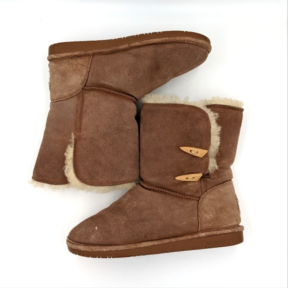 Bearpaw Lined Brown Suede Winter Boot 10 Women